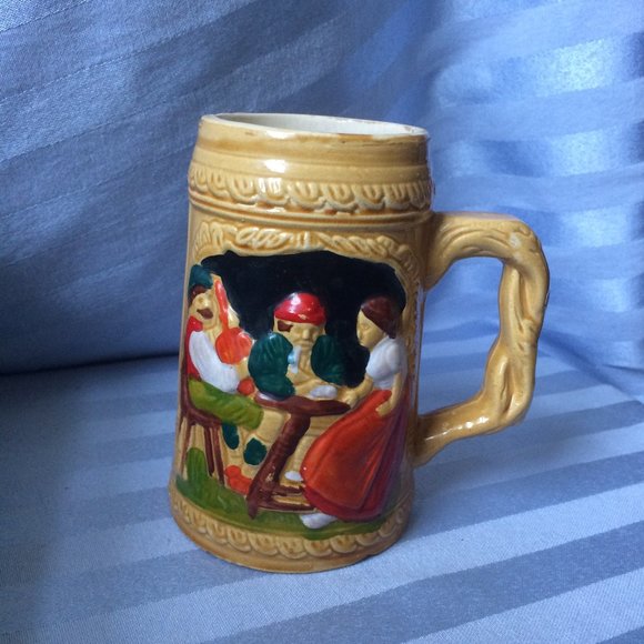 Vintage Hand-painted Bavarian Bier Stein - Picture 1 of 5